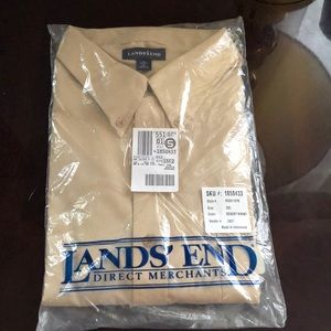 NWT Lands End LS Button Down 2XL